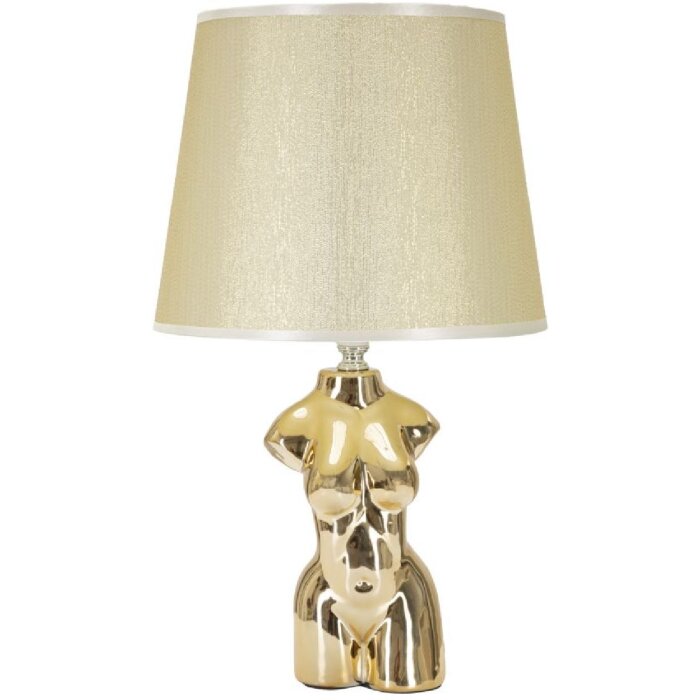 Mauro Ferretti tafellamp Glam Frau E27 Ø 25x39,5 cm goud