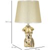 Mauro Ferretti tafellamp Glam Frau E27 Ø 25x39,5 cm goud