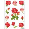 Decoratieve etiketten decor rozen 3 vellen