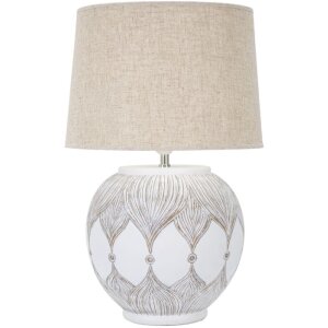 Mauro Ferretti tafellamp Atene E27 Ø 38x59 cm wit...