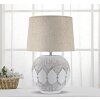 Mauro Ferretti tafellamp Atene E27 Ø 38x59 cm wit gewassen bruin