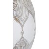 Mauro Ferretti tafellamp Atene ovaal E27 Ø 38x67 cm wit gewassen bruin