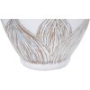 Mauro Ferretti tafellamp Atene ovaal E27 Ø 38x67 cm wit gewassen bruin