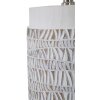 Mauro Ferretti tafellamp Nairobi E27 Ø 35x60,5 cm wit gewassen bruin