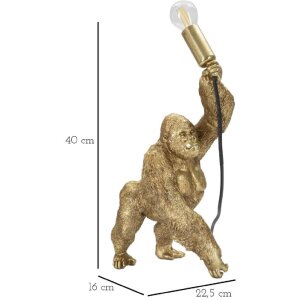 Mauro Ferretti Gorilla tafellamp E14 22,5x16x40 cm goud