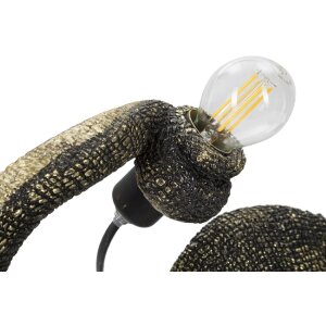Mauro Ferretti tafellamp hagedis E14 37,5x16,5x22 cm zwart goud