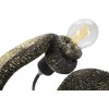 Mauro Ferretti tafellamp hagedis E14 37,5x16,5x22 cm zwart goud