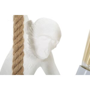 Mauro Ferretti plafondlamp monkey E27 Ø 27x32x60 cm wit bruin