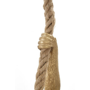 Mauro Ferretti plafondlamp aap E27 Ø 27x32x60 cm goudbruin