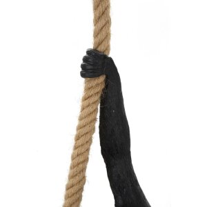 Mauro Ferretti plafondlamp monkey E27 Ø 27x32x60 cm zwart bruin