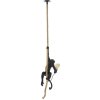 Mauro Ferretti plafondlamp monkey E27 Ø 27x32x60 cm zwart bruin