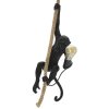 Mauro Ferretti plafondlamp monkey E27 Ø 27x32x60 cm zwart bruin