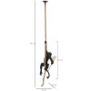 Mauro Ferretti plafondlamp monkey E27 Ø 27x32x60 cm zwart bruin