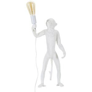Mauro Ferretti tafellamp monkey E27 Ø 26x34x55 cm wit