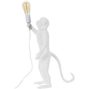 Mauro Ferretti tafellamp monkey E27 Ø 26x34x55 cm wit
