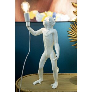Mauro Ferretti tafellamp monkey E27 Ø 26x34x55 cm wit