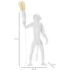 Mauro Ferretti tafellamp monkey E27 Ø 26x34x55 cm wit