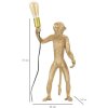 Mauro Ferretti tafellamp monkey E27 Ø 26x34x55 cm goud