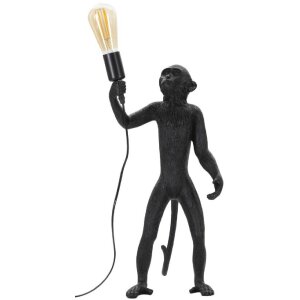 Mauro Ferretti tafellamp monkey E27 Ø 26x34x55 cm zwart
