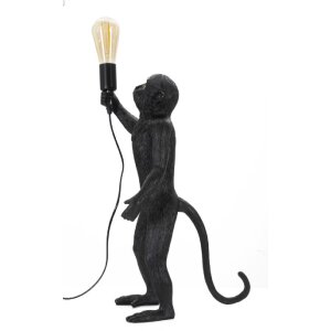 Mauro Ferretti tafellamp monkey E27 Ø 26x34x55 cm zwart