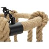 Mauro Ferretti plafondlamp rope cirkel 6-lichts E27 Ø 64x90 cm bruin zwart
