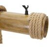 Mauro Ferretti plafondlamp bamboe touw 6-lichts E27 80x15x120 cm bruin