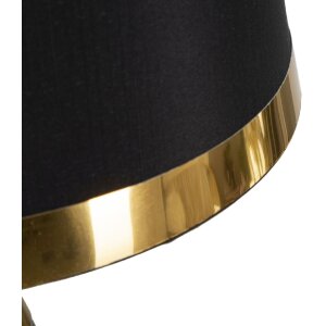 Mauro Ferretti tafellamp Blacky E27 Ø 28x50 cm zwartgoud