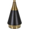 Mauro Ferretti tafellamp Blacky E27 Ø 28x50 cm zwartgoud