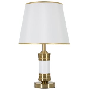 Mauro Ferretti tafellamp Whity E27 Ø 31x52 cm goud wit