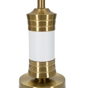 Mauro Ferretti tafellamp Whity E27 Ø 31x52 cm goud wit