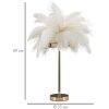 Mauro Ferretti tafellamp palmboom 2-lichts E14 Ø 40x55 cm witgoud