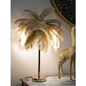 Mauro Ferretti tafellamp palmboom 2-lichts E14 Ø 55x60 cm camel goud