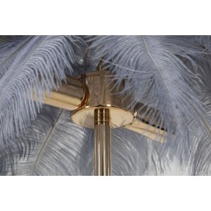 Mauro Ferretti tafellamp palmboom 2-lichts E14 Ø 55x60 cm grijs goud