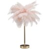 Mauro Ferretti tafellamp palmboom 2-lichts E14 Ø 40x55 cm rosé goud