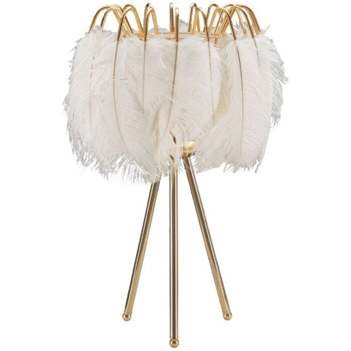Mauro Ferretti tafellamp veervoet E27 Ø 40x60 cm goud wit