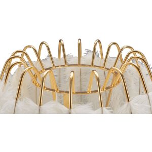 Mauro Ferretti tafellamp veervoet E27 Ø 40x60 cm goud wit