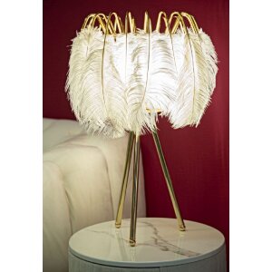 Mauro Ferretti tafellamp veervoet E27 Ø 40x60 cm goud wit