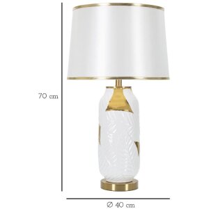 Mauro Ferretti tafellamp keramiek E27 Ø 40x70 cm goud wit