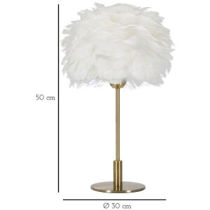 Mauro Ferretti tafellamp balveer E27 Ø 30x50 cm goud wit