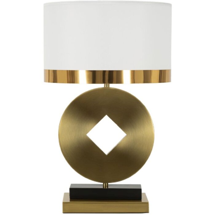 Mauro Ferretti tafellamp Coin E270 Ø 30x53 cm goud wit