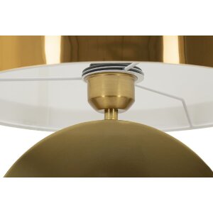 Mauro Ferretti tafellamp Coin E270 Ø 30x53 cm goud wit