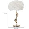 Mauro Ferretti tafellamp slim E27 Ø 40x63 cm witgoud