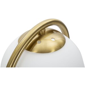 Mauro Ferretti tafellamp Glamy Arc E14 Ø 21x47 cm goud wit
