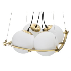Mauro Ferretti plafondlamp Japan vierkant 4-lichts E27 45x45x20 cm goud wit