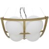 Mauro Ferretti plafondlamp Japan vierkant 4-lichts E27 45x45x20 cm goud wit