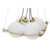 Mauro Ferretti plafondlamp Japan vierkant 4-lichts E27 45x45x20 cm goud wit