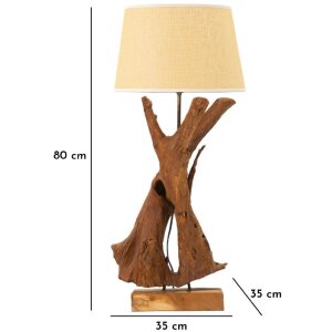 Mauro Ferretti tafellamp Tavolo E27 Ø 35x80 cm bruin