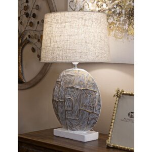 Mauro Ferretti tafellamp Eklipsen E27 Ø 38x64 cm goud wit