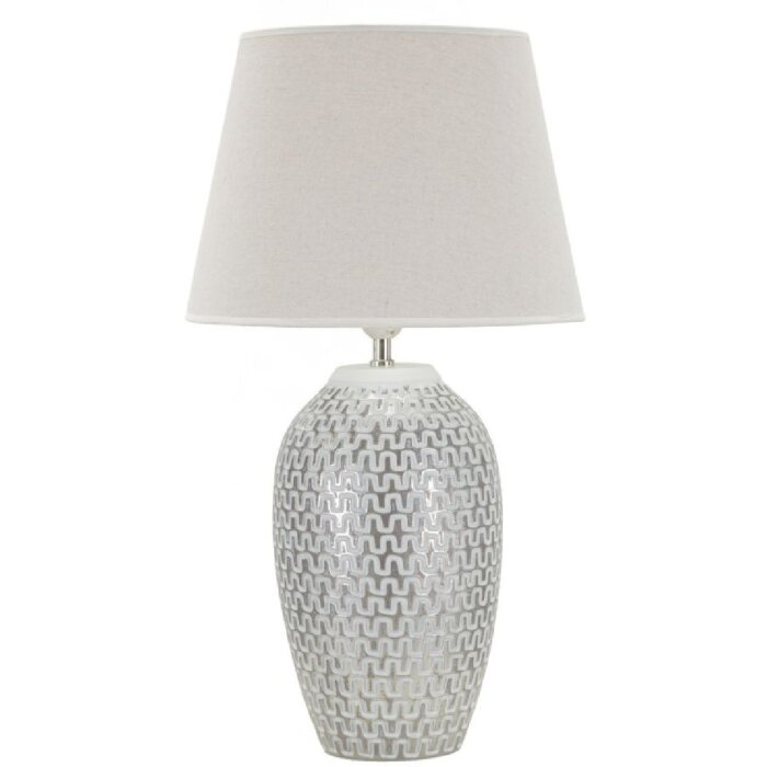 Mauro Ferretti tafellamp wave E27 Ø 35x65 cm zilver wit