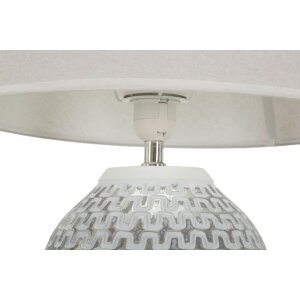 Mauro Ferretti tafellamp wave E27 Ø 35x65 cm zilver wit